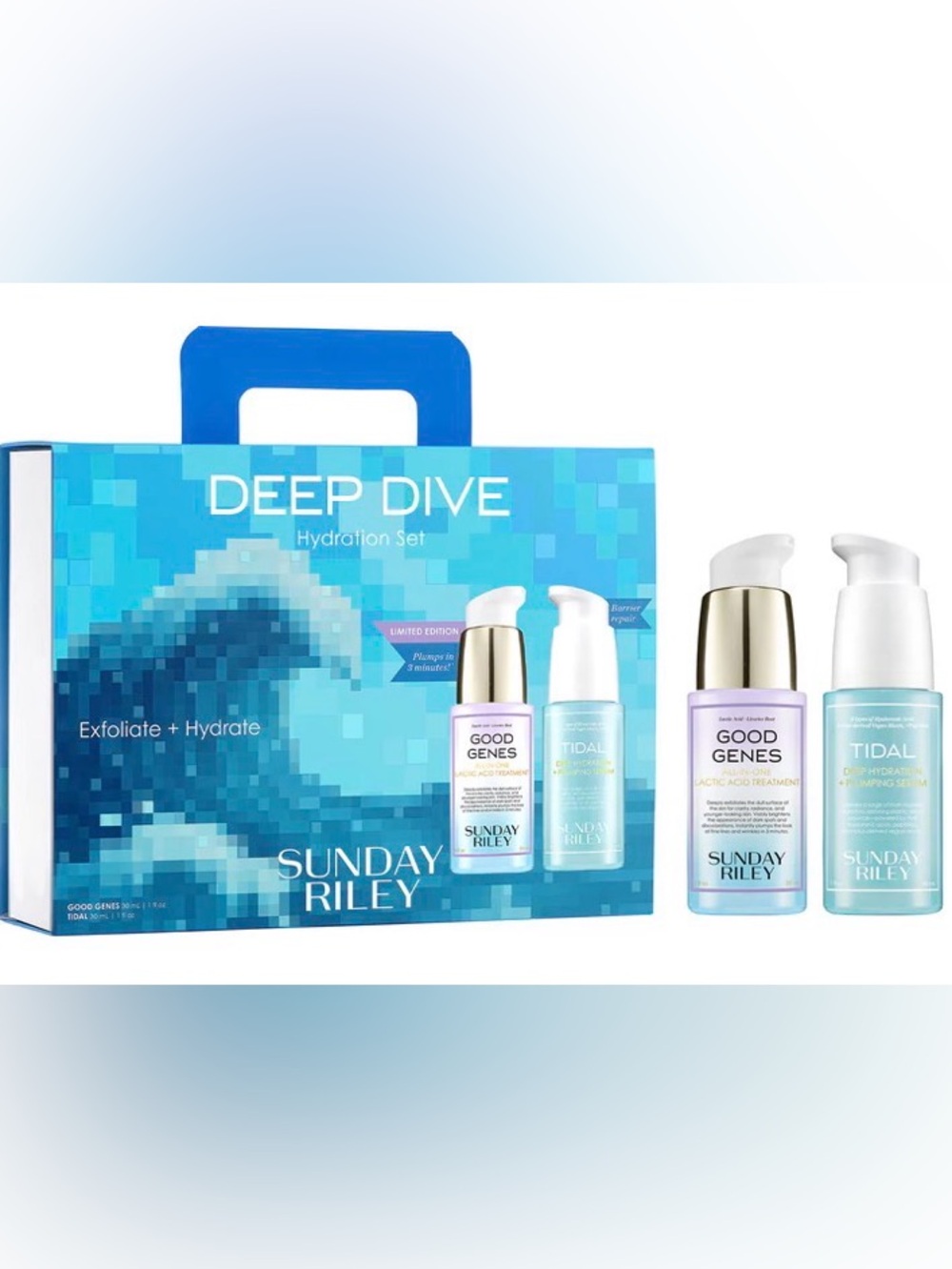 Sunday Riley Deep Dive Limited Edition Hydration Set - GOOD GENES + Plump Serum